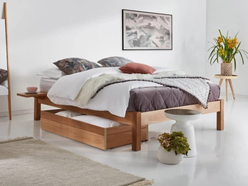 Platform Bed (No Headboard) with Mattress Beds with Mattress Wooden Bed